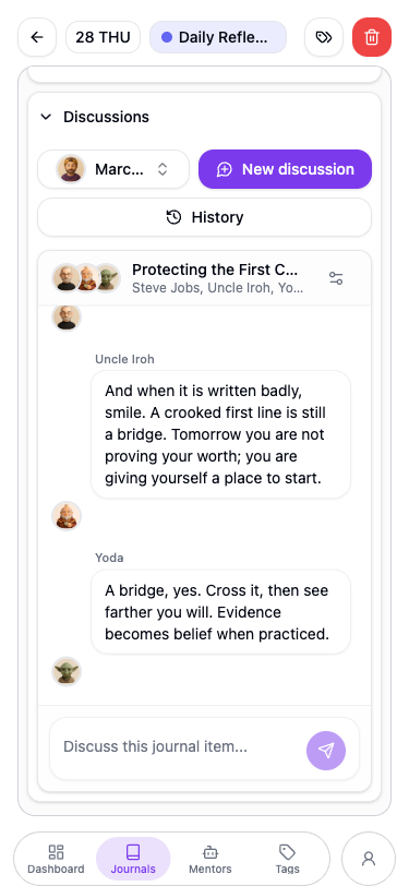Discussions on mobile