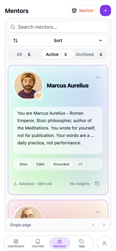 Mentors on mobile